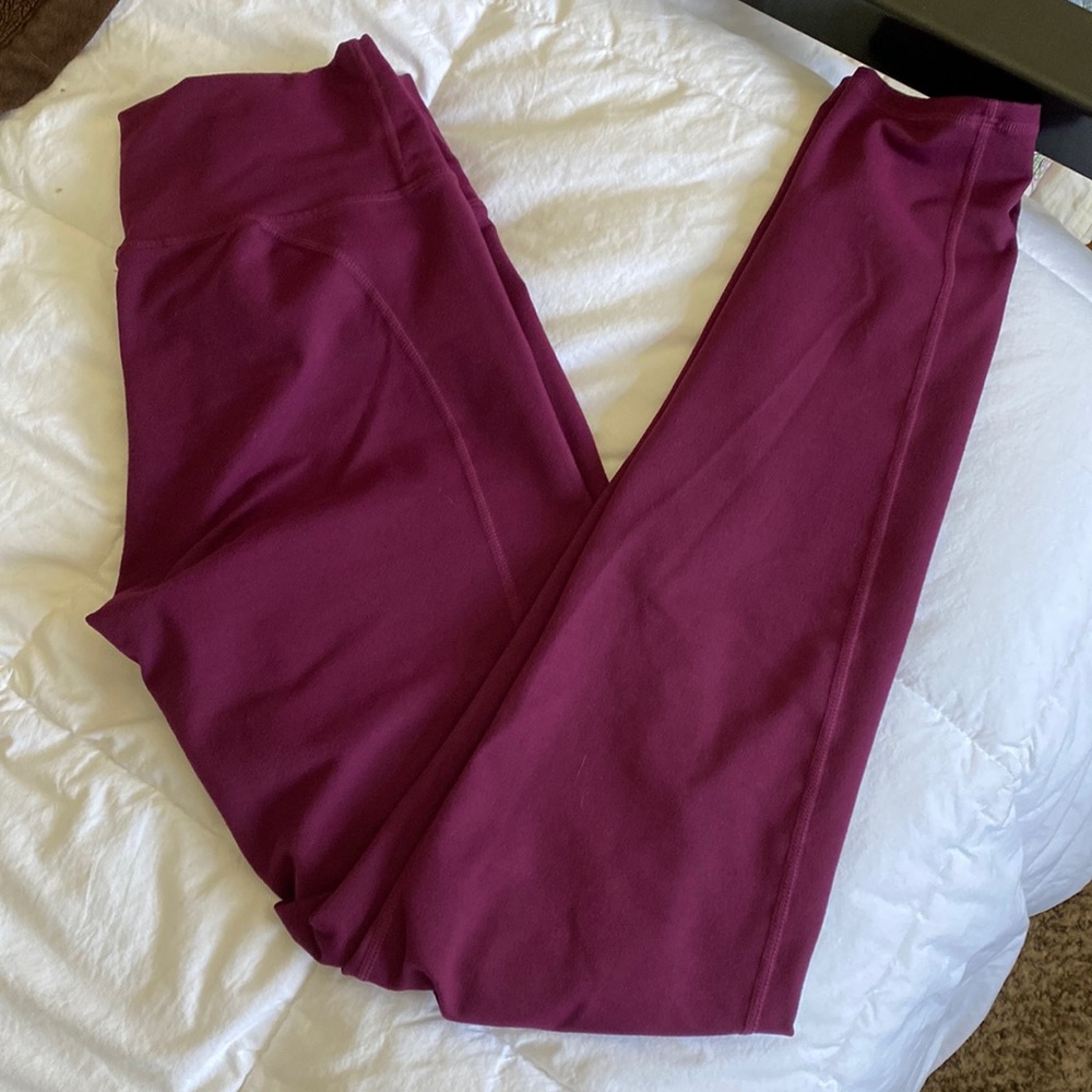 Fabletics purple high waisted full length leggings
